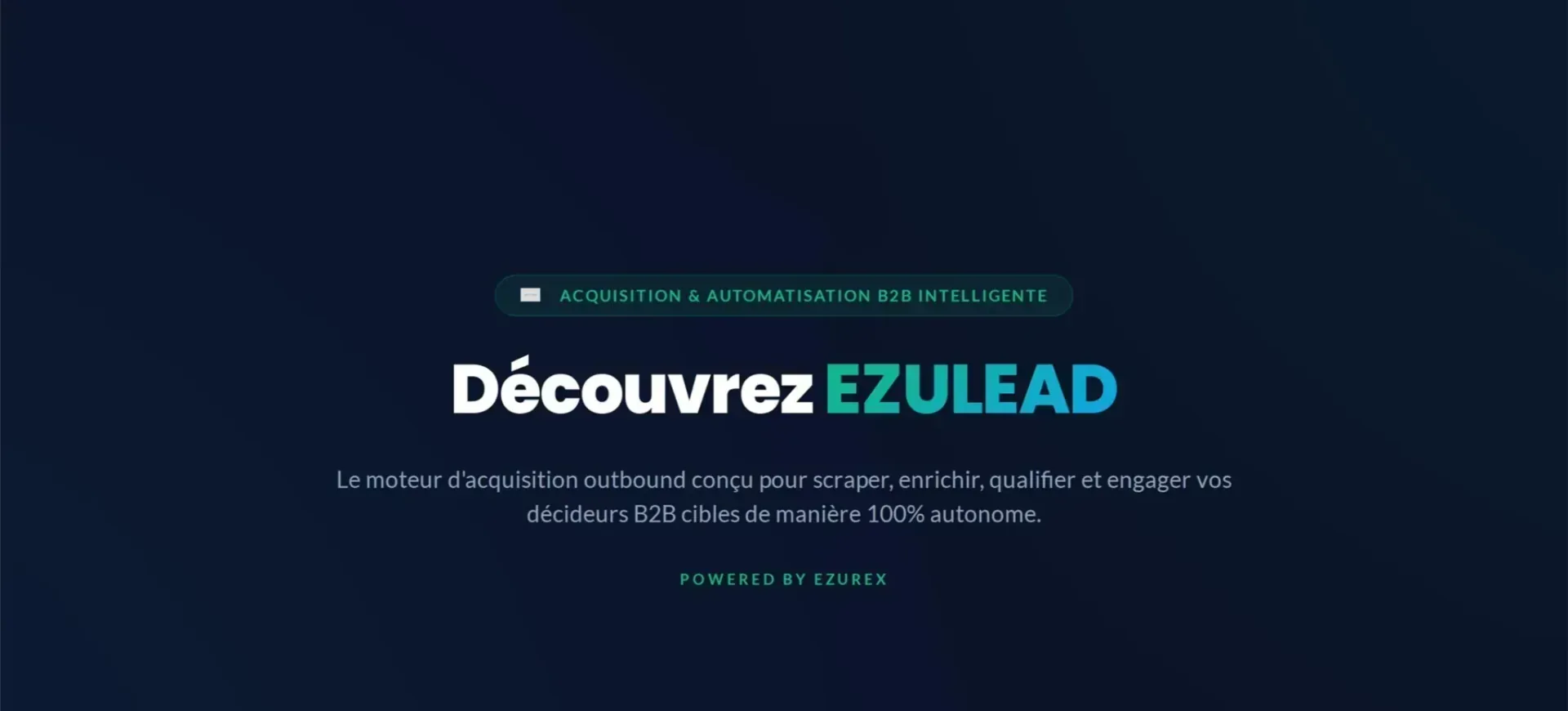EzuLeads dashboard overview